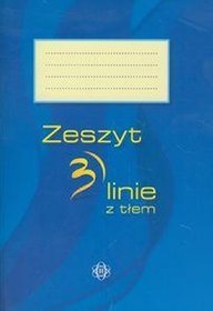 Zeszyt 3 linie z tłem