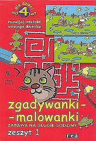 Zgadywanki - malowanki, zeszyt 1 (okładka czerwona)