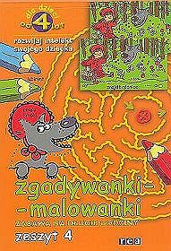 Zgadywanki - malowanki, zeszyt 4 (okładka pomarańczowa)