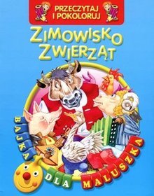 Zimowisko zwierząt Przeczytaj i pokoloruj