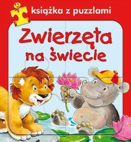 Zwierzęta na świecie Książka z puzzlami