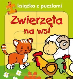 Zwierzęta na wsi Książka z puzzlami