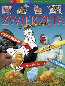 Zwierzęta w gospodarstwie. Naklejkowe łamigłówki