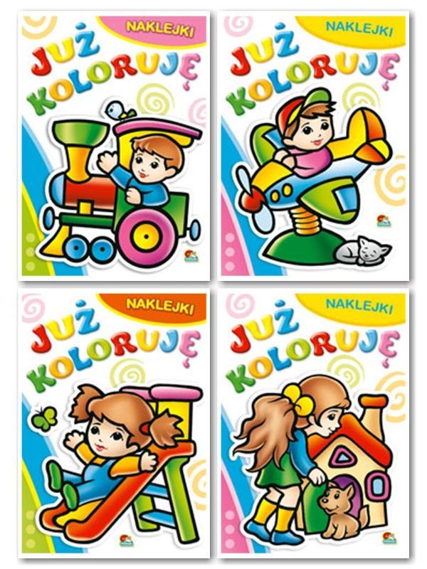 (054) Już koloruję z naklejkami MIX