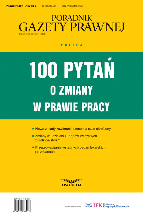 100 pytań o zmiany w prawie pracy