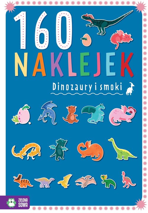 160 naklejek Dinozaury i smoki