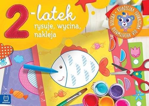 2-latek rysuje, wycina i nakleja Książeczka edukacyjna dla kreatywnego dziecka