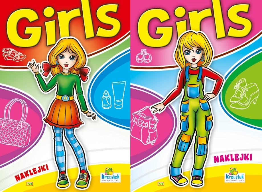 (205) Girls z naklejkami MIX