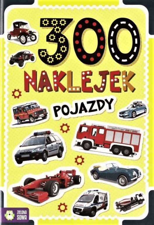 300 naklejek Pojazdy