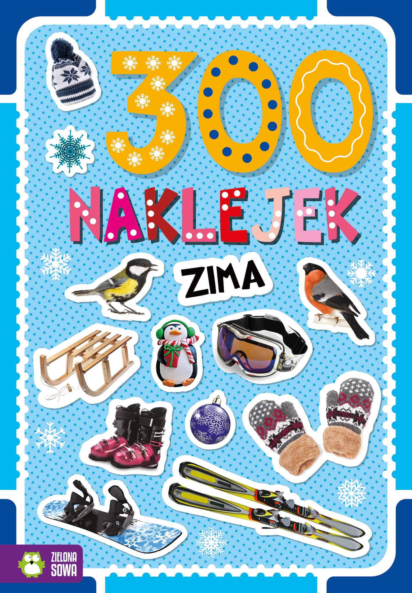 300 naklejek Zima