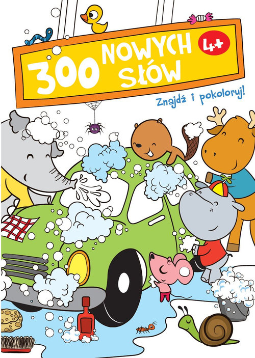 300 nowych słów Znajdź i pokoloruj 4+ biała