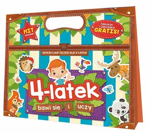 4-latek bawi się i uczy Edukacyjna teczka dla czterolatka