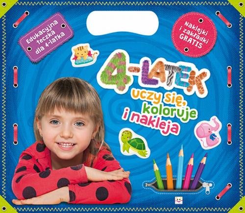 4-latek uczy się koloruje i nakleja