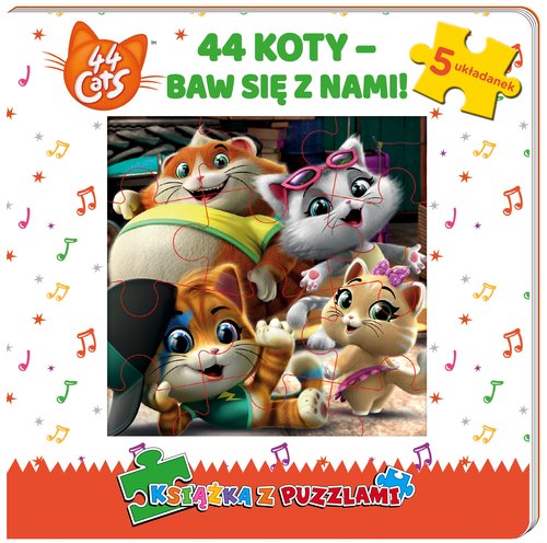 44 cats. Książka z puzzlami.