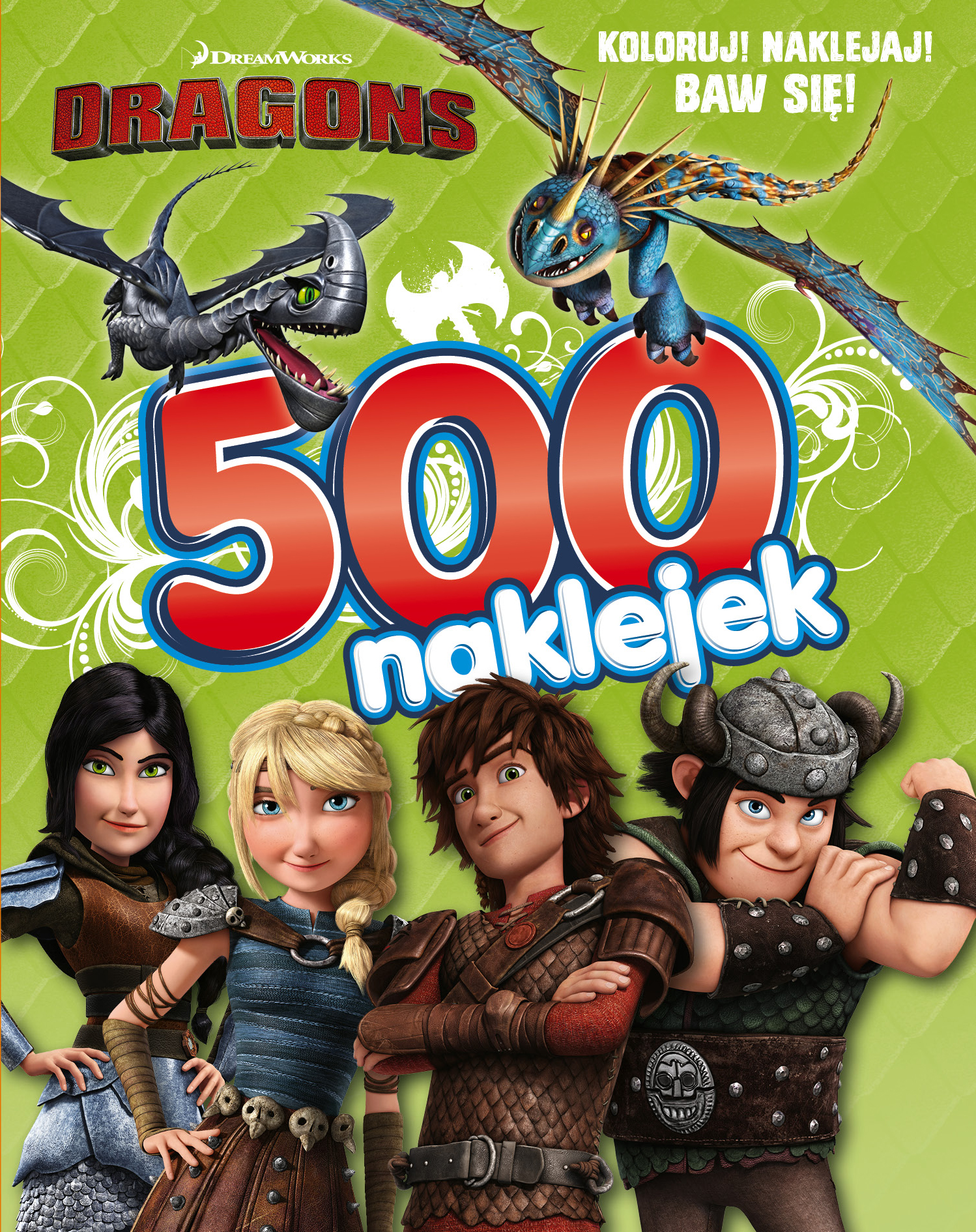 500 naklejek dragons