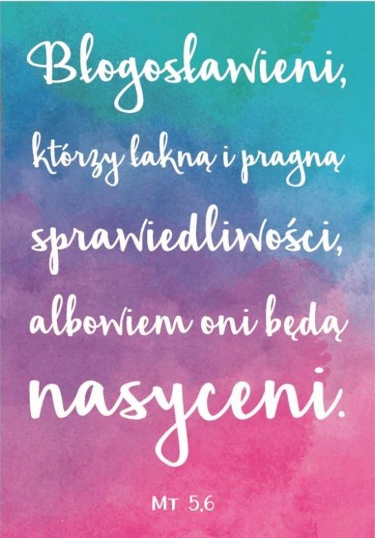 A Kartka składana - Błogosławieni którzy łakną...