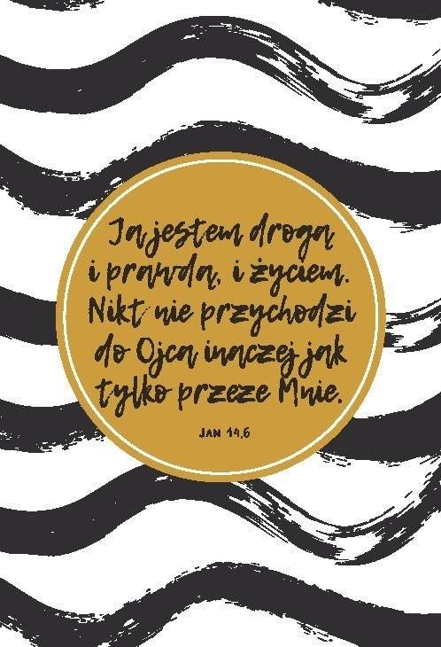 A Kartka składana - Ja jestem drogą złocona