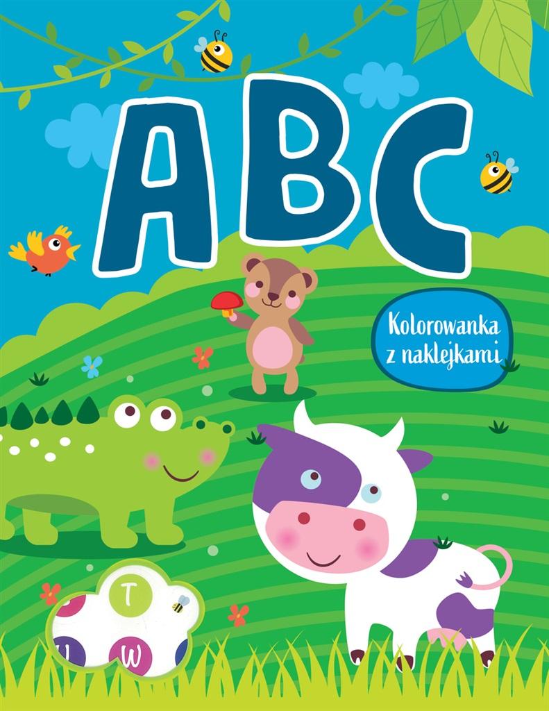 ABC. Kolorowanka z naklejkami