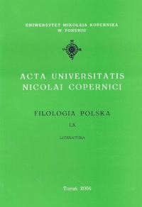 Acta Universitatis Nicolai Copernici Filologia polska LX
