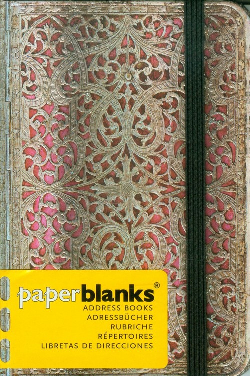 Adresownik Mini Silver Filigree Blush Pink