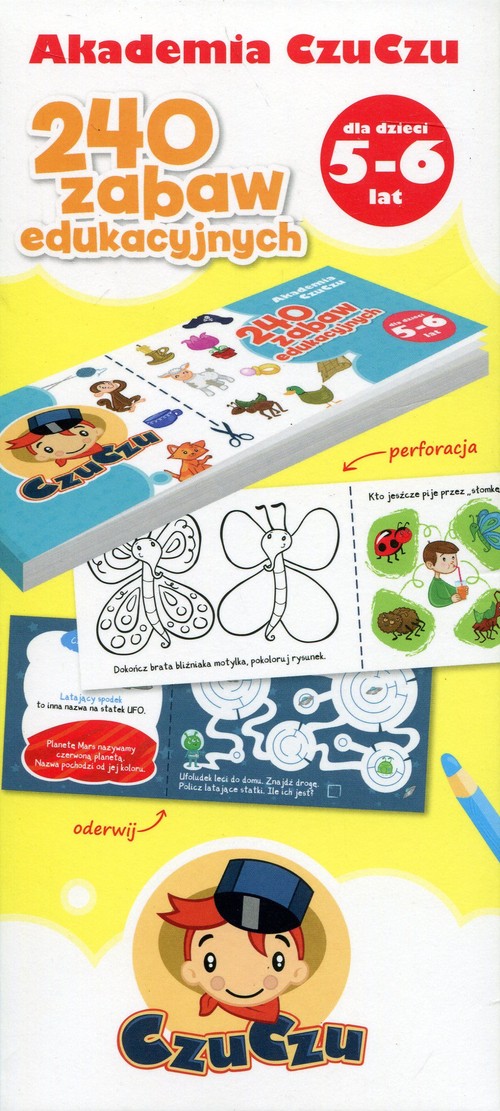 Akademia CzuCzu dla dzieci od 5-6 lat 240 zabaw edukacyjnych