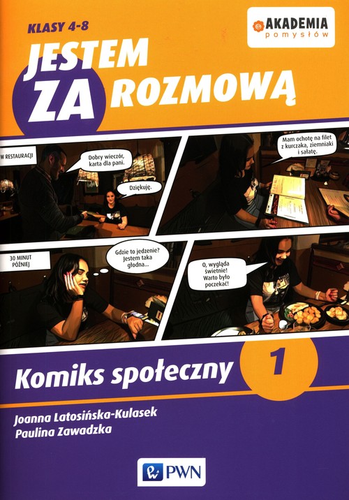 Akademia pomysłów Jestem za rozmową Klasa 4-8 Komiks społeczny 1