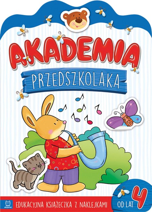 Akademia przedszkolaka od 4 lat Edukacyjna książeczka z naklejkami