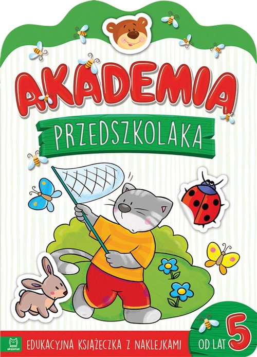 Akademia przedszkolaka od 5 lat Edukacyjna książeczka z naklejkami