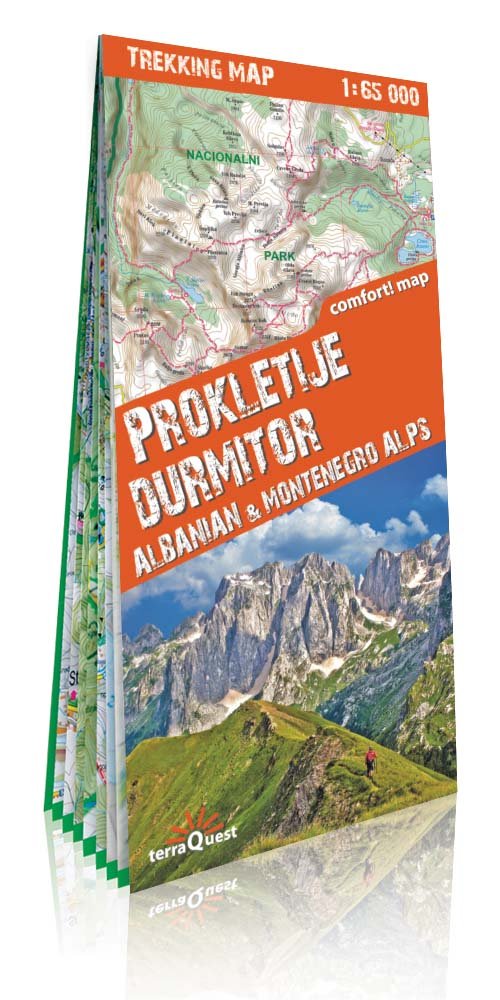 Alpy Albani i Czarnogóry Durmitor i Prokletije 1:65 000