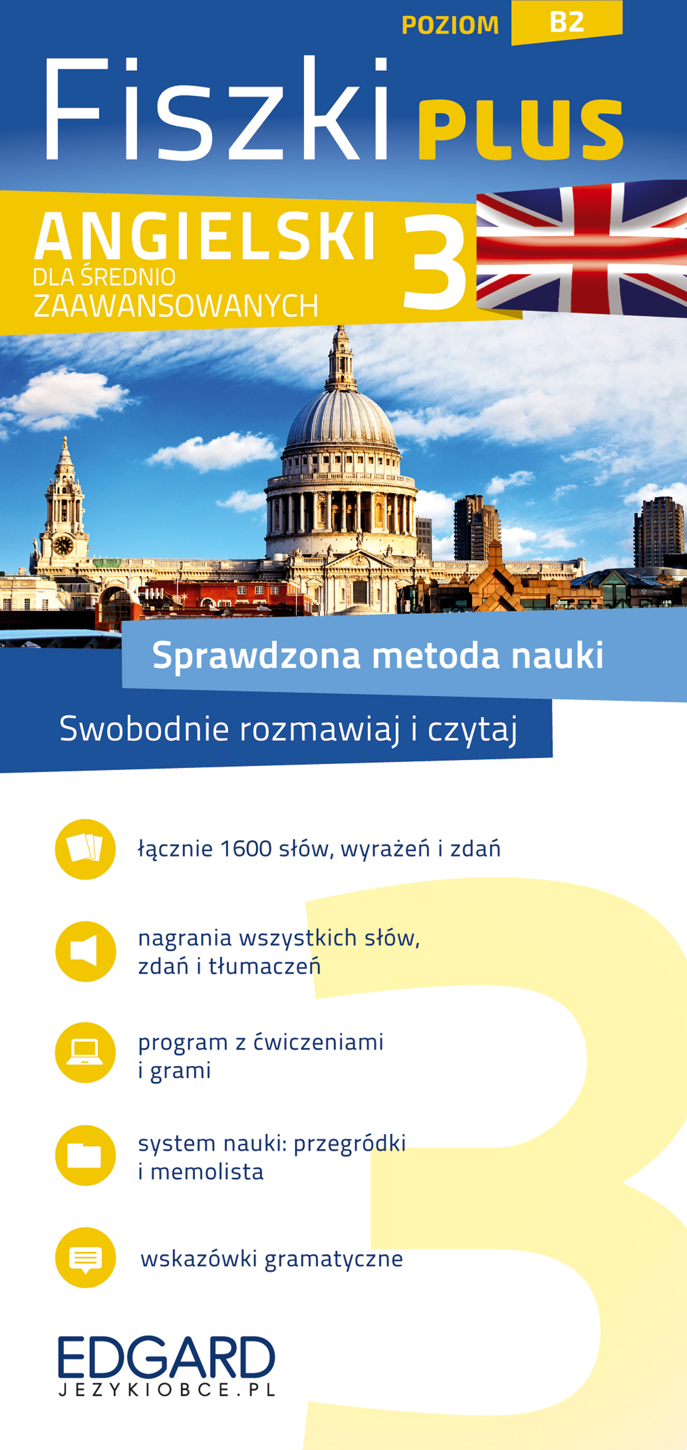 Angielski. Fiszki PLUS dla średnio zaawansowanych 3. Poziom B2