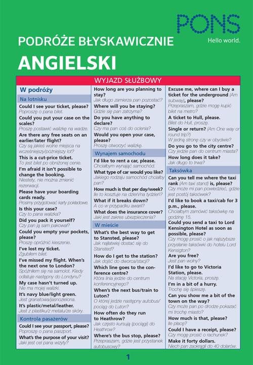 Angielski Podróże błyskawicznie