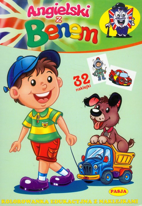 Angielski z Benem. Kolorowanka edukacyjna z naklejkami