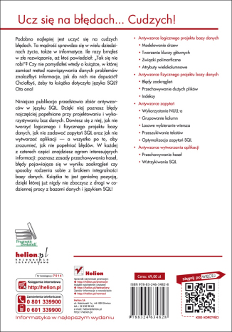 Antywzorce języka SQL. Jak unikać pułapek podczas programowania baz danych. eBook