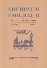 Archiwum Emigracji tom 9. Studia, szkice, dokumenty, z. 3
