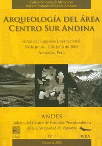 Arqueologia del Area Centro sur Andina