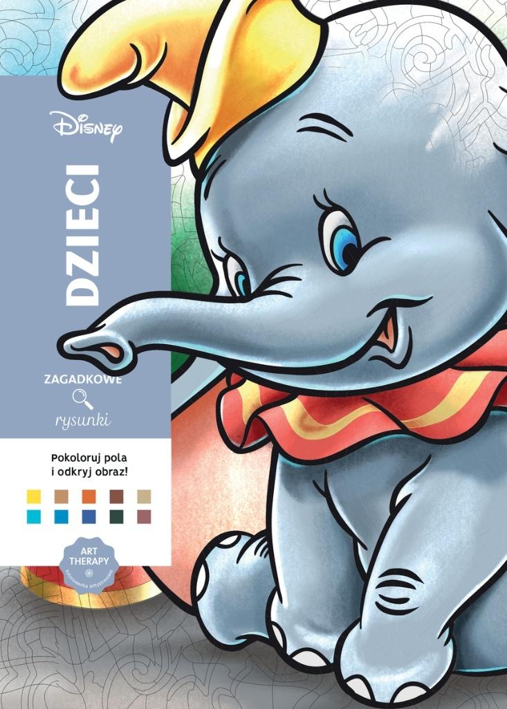 Art therapy Kolorowanka antystresowa Disney Dzieci Zagadkowe rysunki