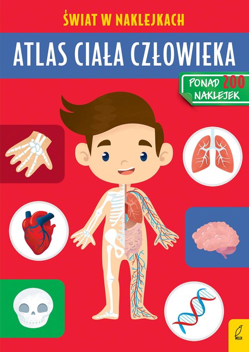 Atlas ciała człowieka Świat w naklejkach