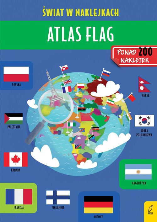 Atlas flag Świat w naklejkach