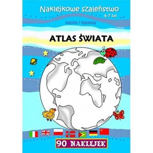 Atlas świata Naklejkowe szaleństwo