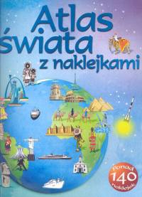 Atlas świata z naklejkami