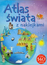 Atlas świata z naklejkami