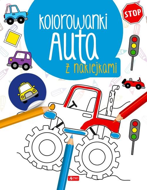 Auta. Kolorowanka z naklejkami