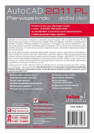 AutoCAD 2011 PL. Pierwsze kroki. eBook