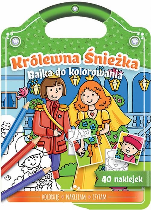Bajka do kolorowania Królewna Śnieżka
