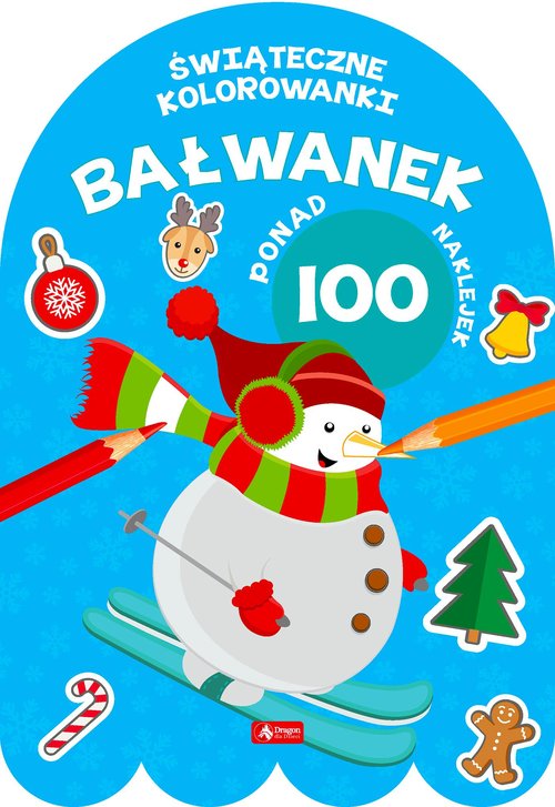 Bałwanek Kolorowanka z naklejkami