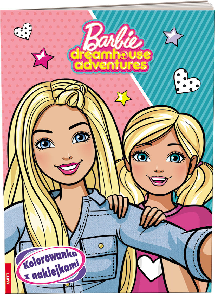 Barbie Dreamhouse Adventures Kolorowanka z naklejkami
