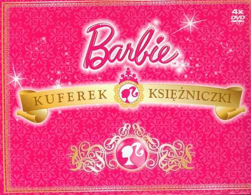 Barbie kuferek księżniczki 4DVD