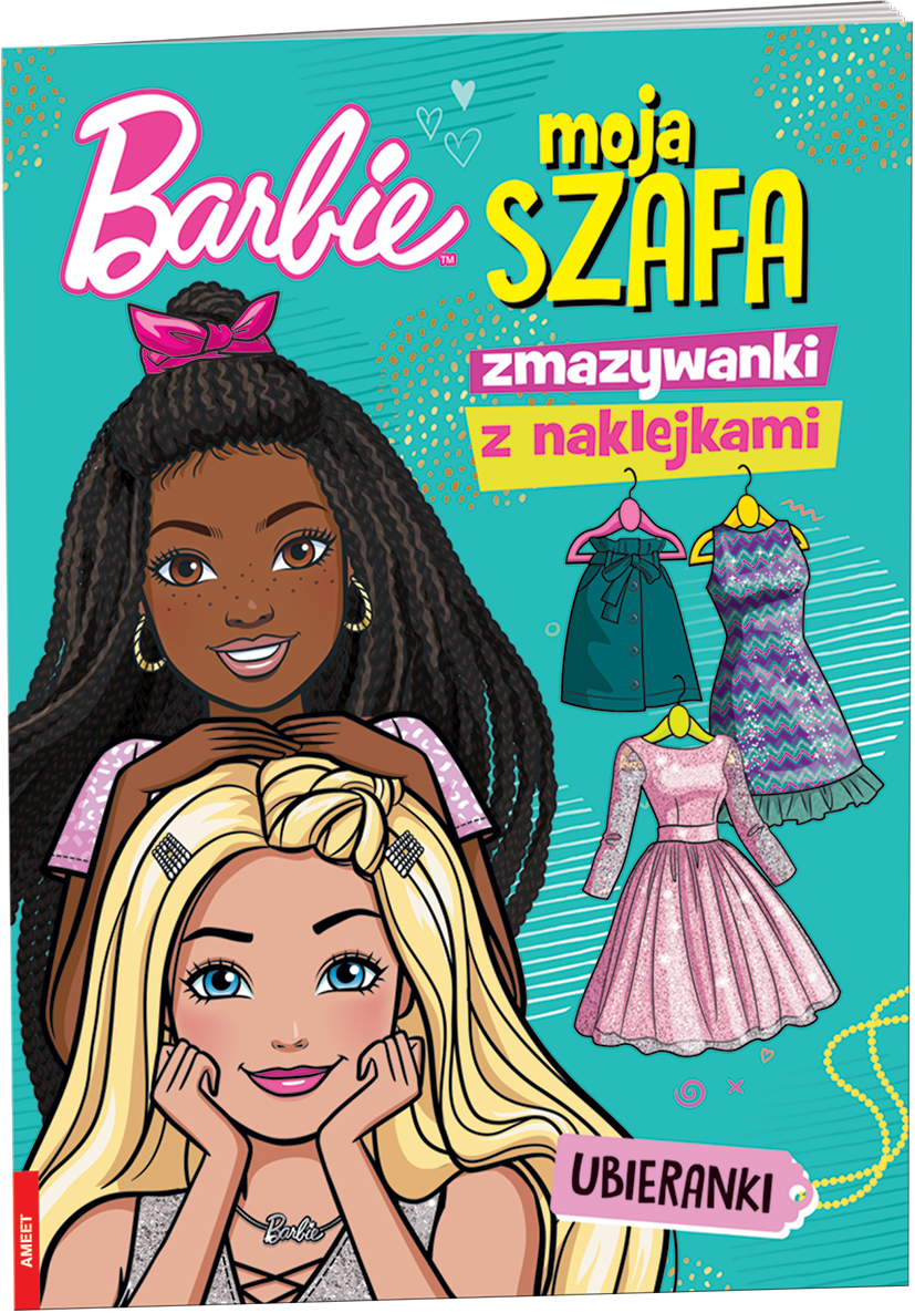 Barbie Moja szafa Zmazywanki z naklejkami