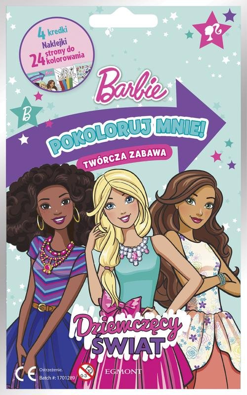 Barbie Pokoloruj mnie Dziewczęcy świat