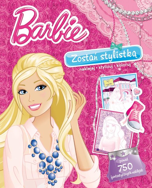 Barbie. Teczka stylistki + 750 naklejek